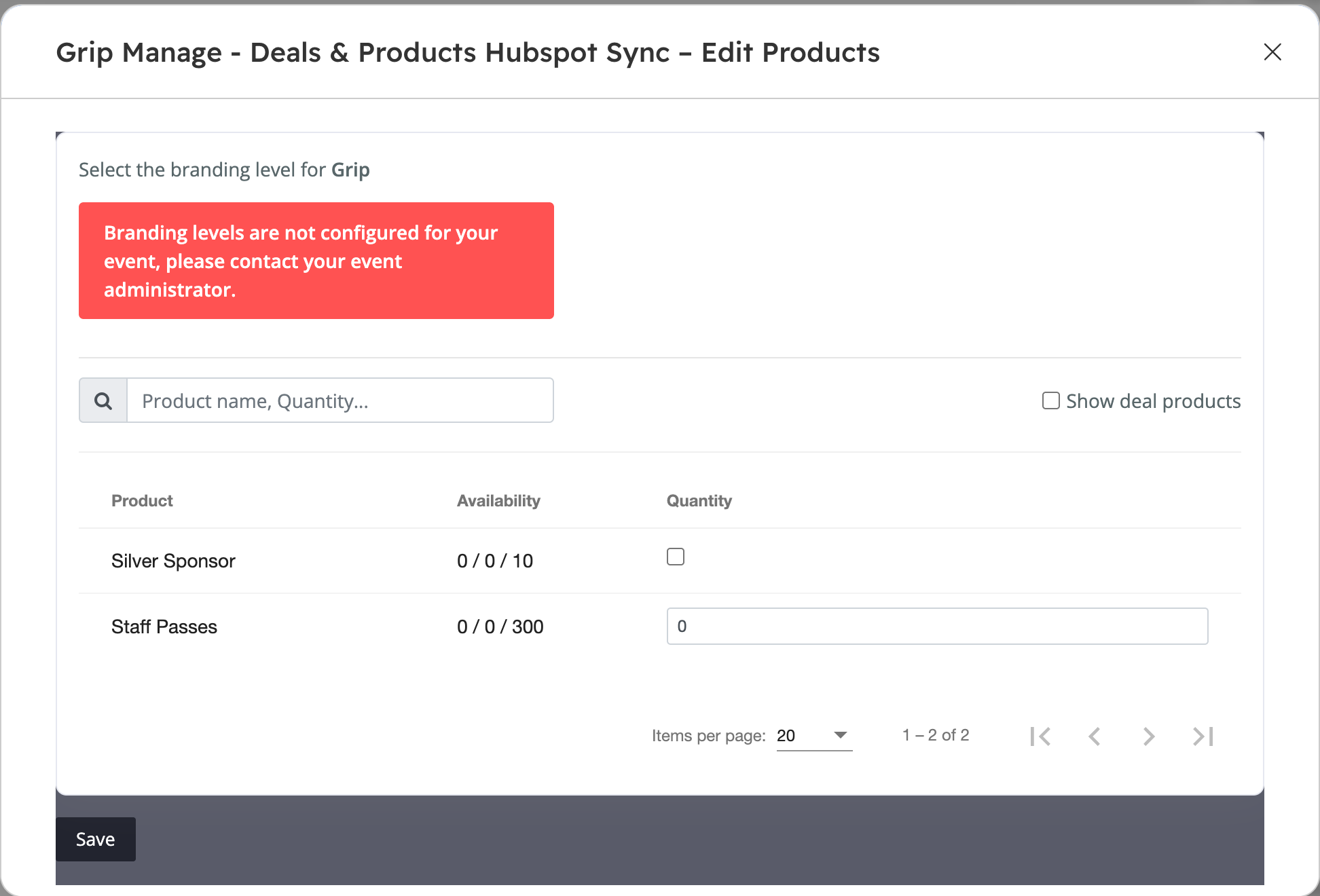 products card